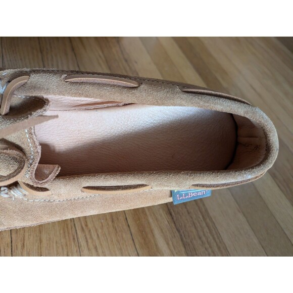 LL Bean Wicked Good Slippers Slip On Leather Moccasin Brown Shoes Men's Size 11M - Picture 8 of 8